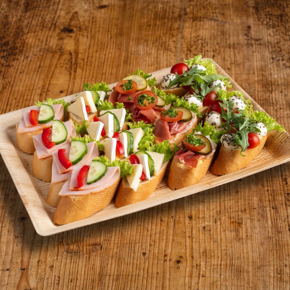 12er Mini American Sandwich Platte bärlifood Business Catering