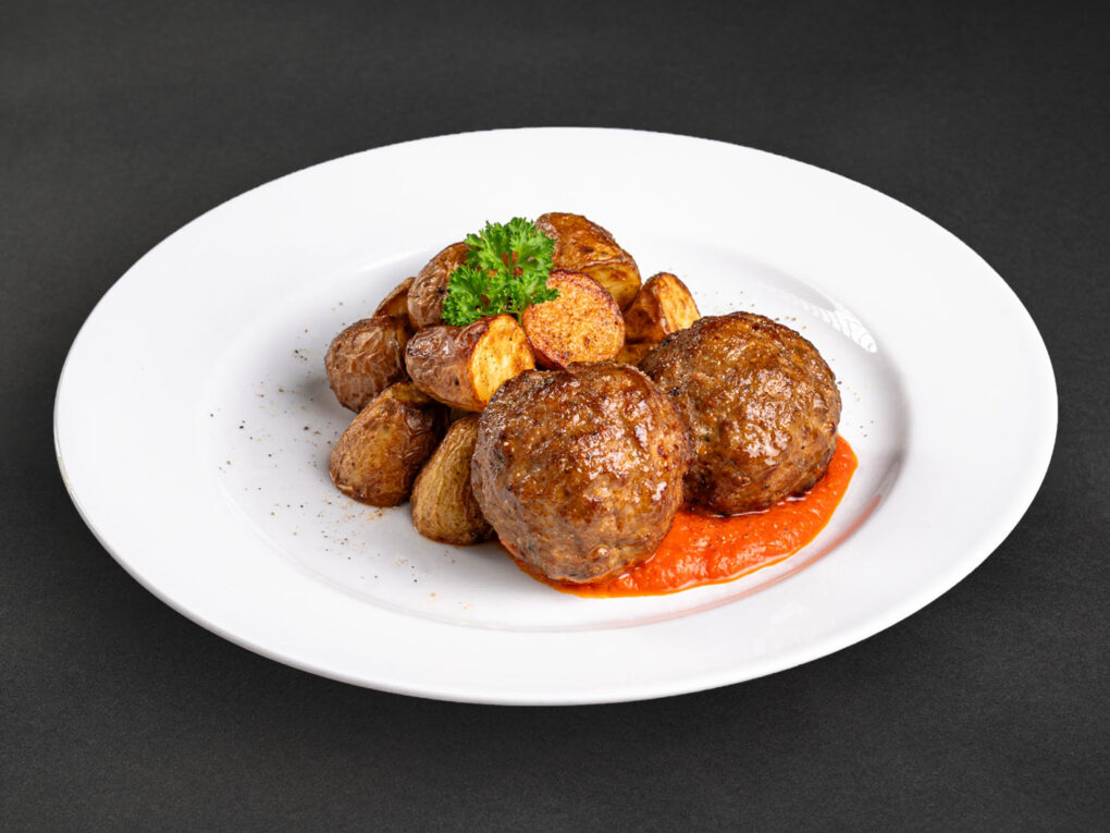 Berliner Boulette & Röstkartoffel