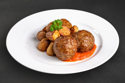 Berliner Boulette & Röstkartoffel