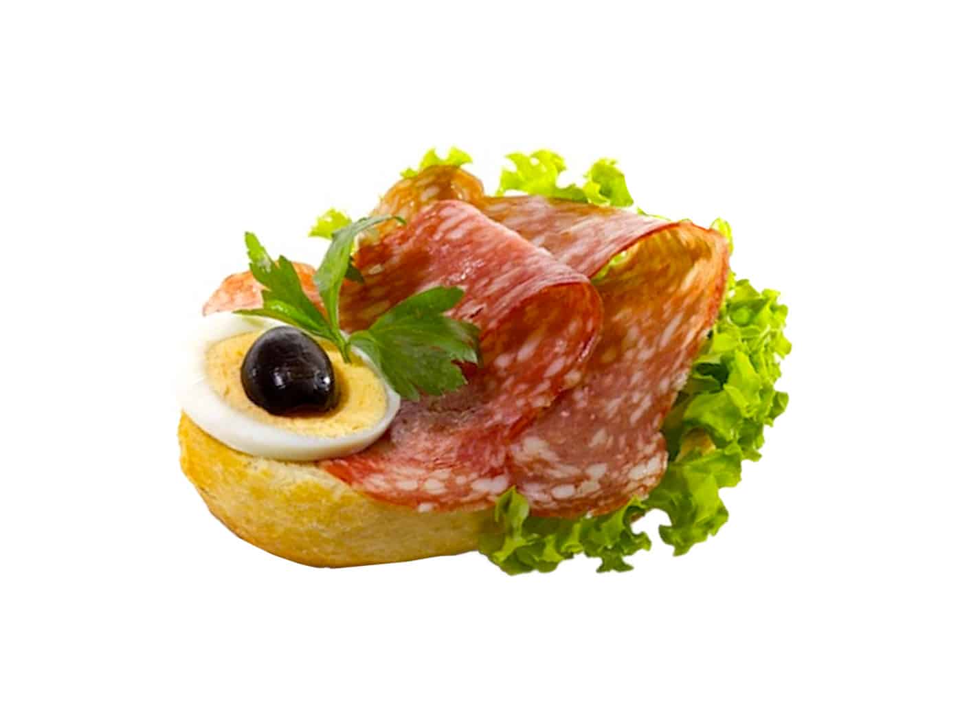 Brötchen mit italienischer Salami - bärlifood Business Catering
