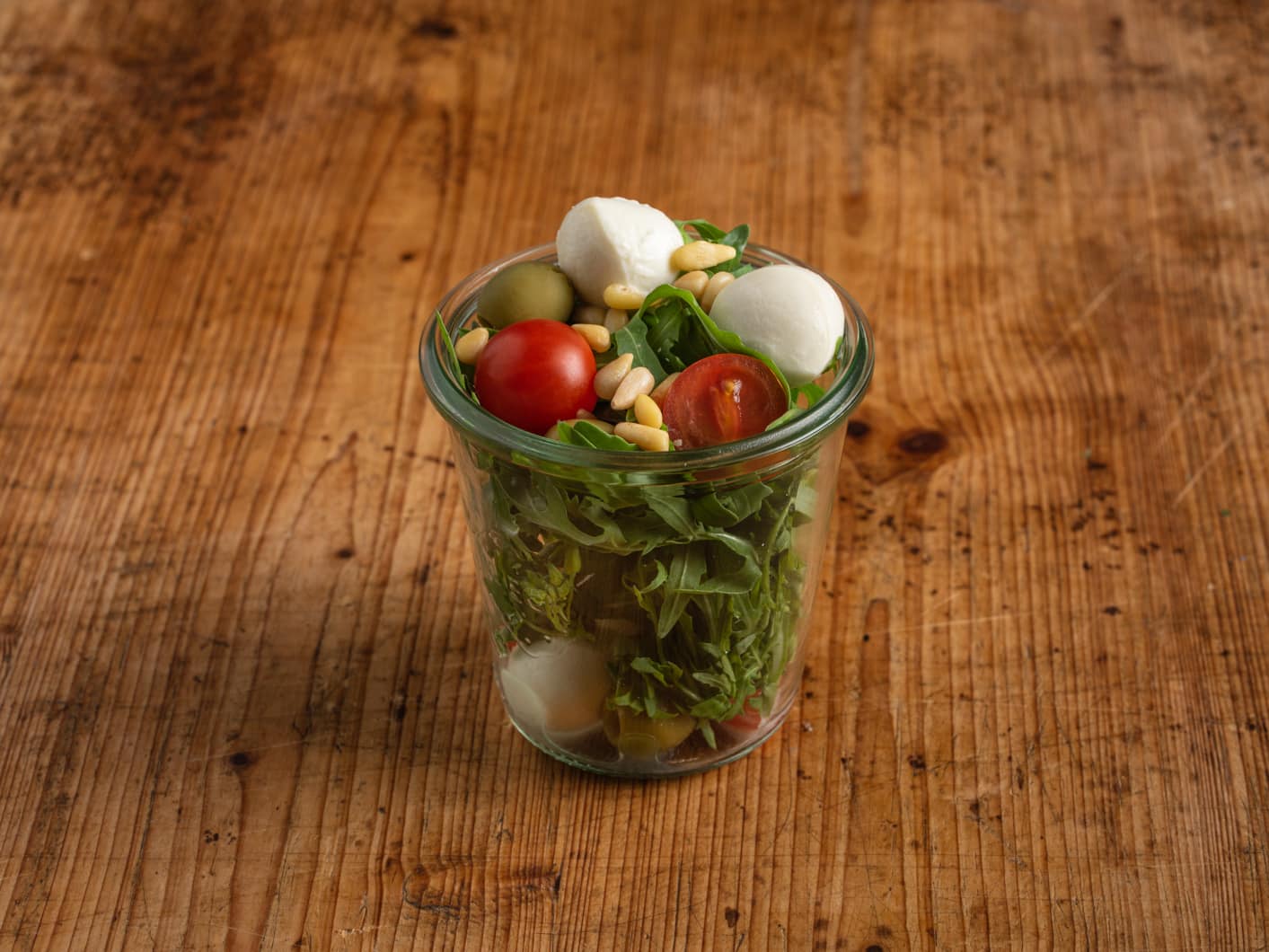 Caprese Salat im Weckglas - bärlifood Business Catering
