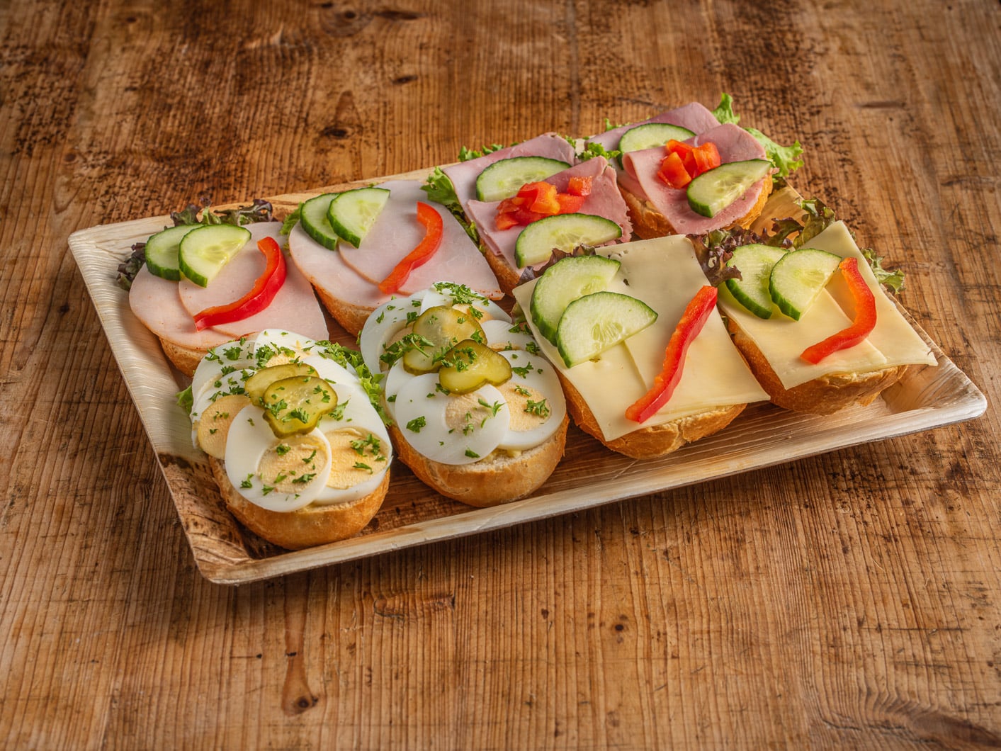 8er Brötchen Platte - bärlifood Business Catering