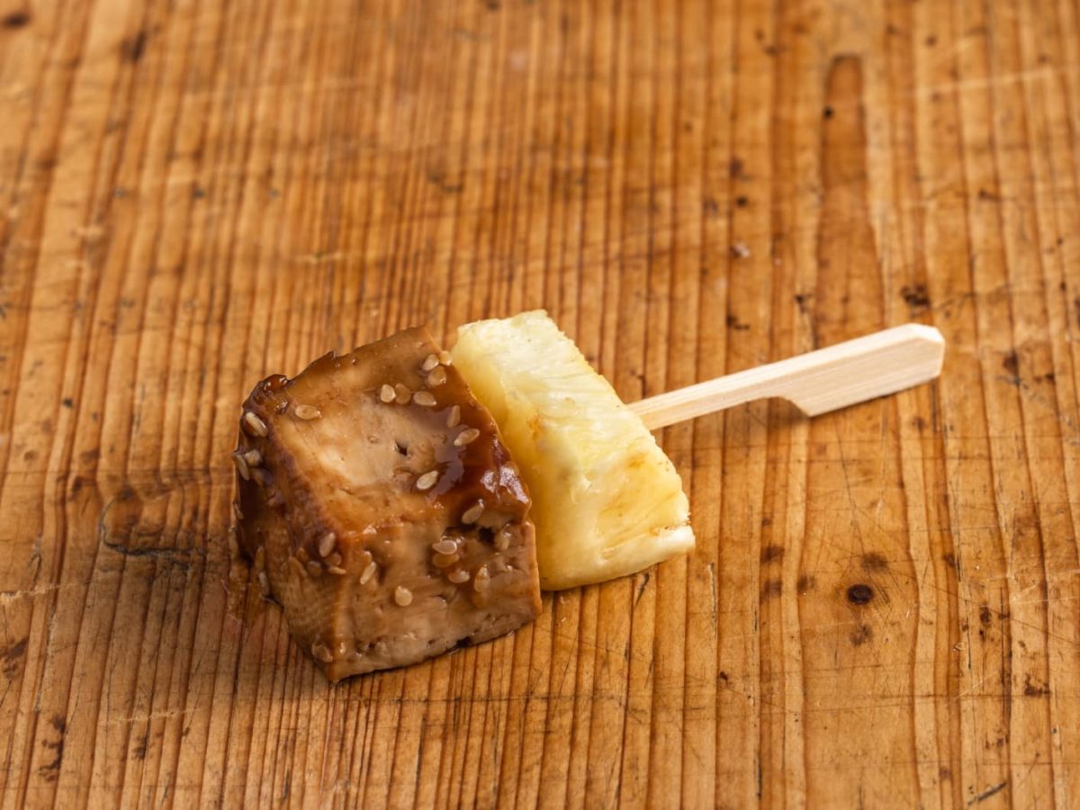 Tofu-Ananas Spießchen VEGAN - bärlifood Business Catering