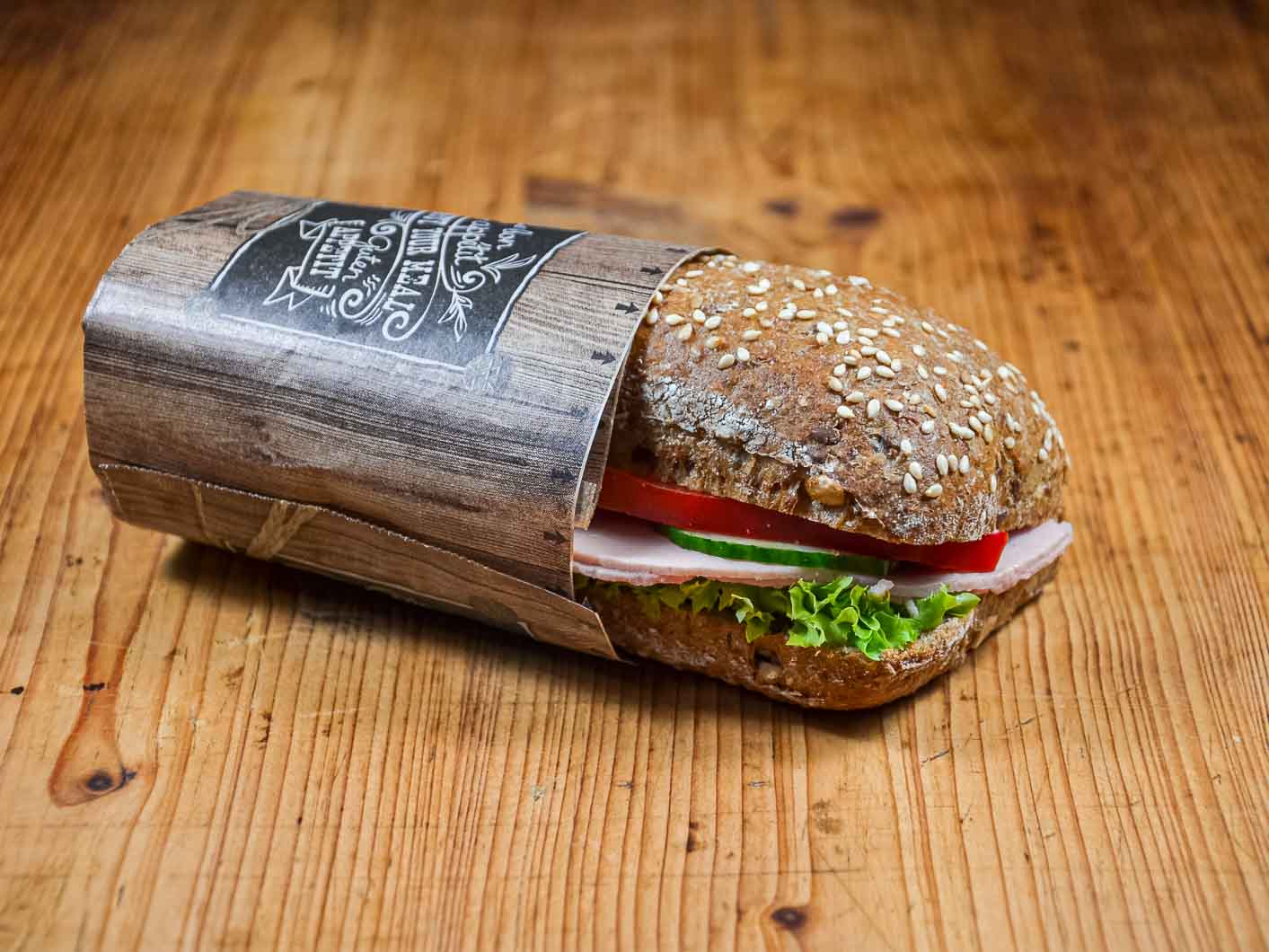 Vollkorn-Brötchen mit Kochschinken | einzeln verpackt - bärlifood ...