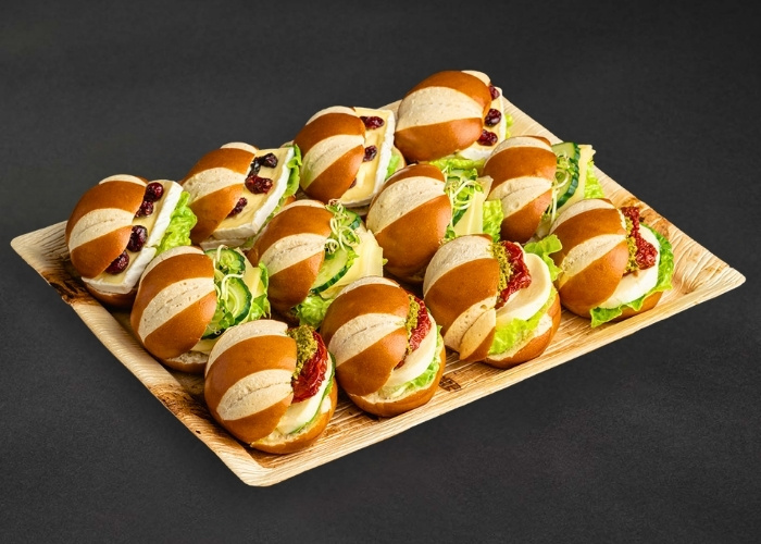 12er Mini Laugen Sandwich VEGGIE