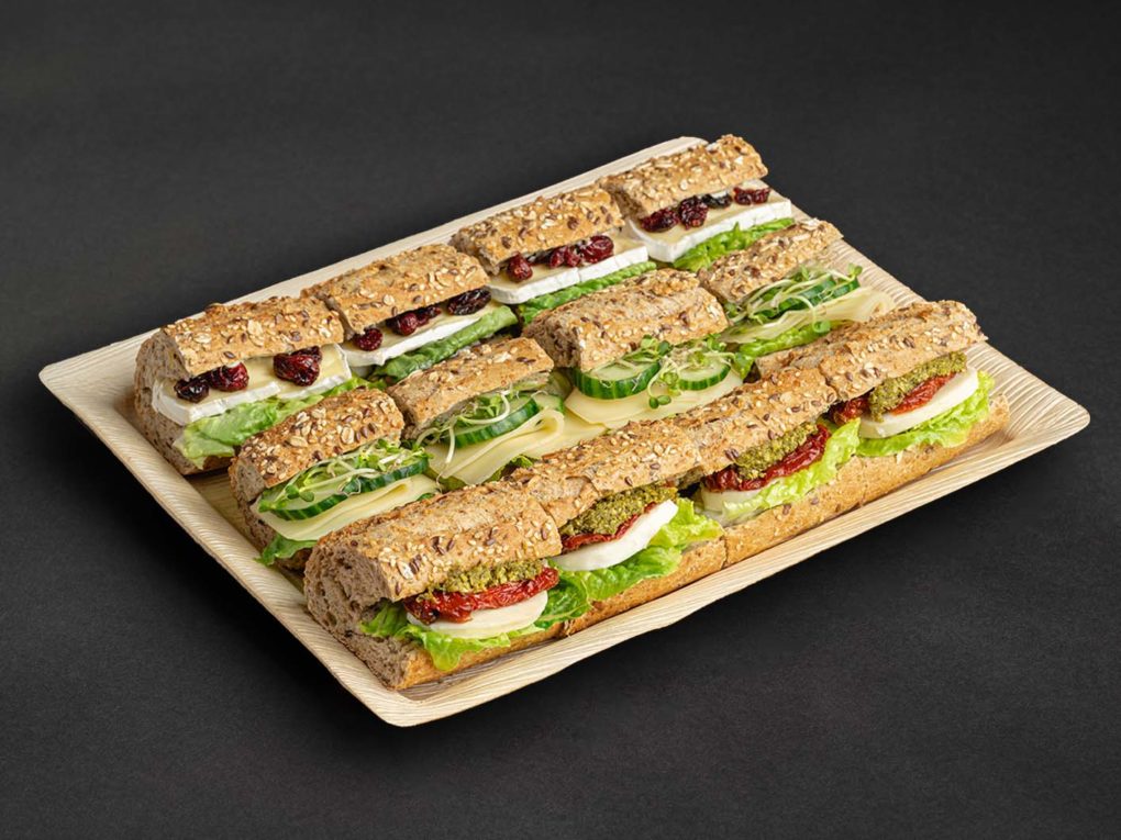 12er Mini Vollkorn-Baguette Sandwich VEGGIE