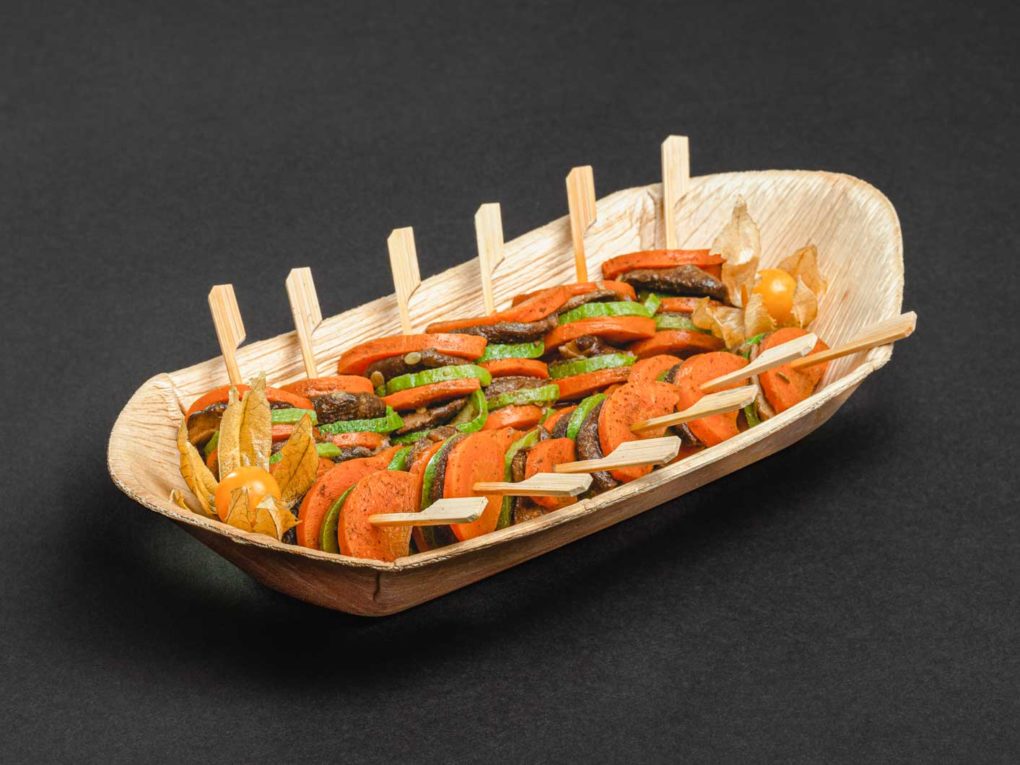 12er Spießboot Gemüse-Shiitake