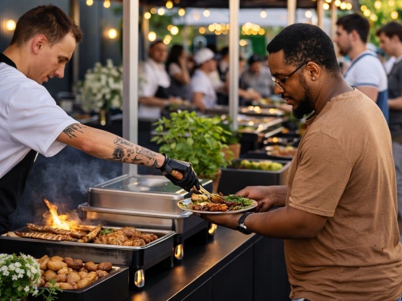 Firmenfeier Catering Berlin Live Food Station Firmenfeier Catering Berlin an Food Station