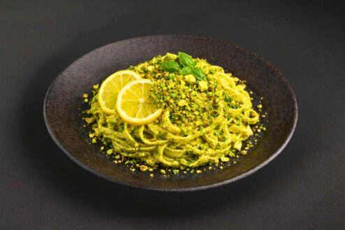 Pasta Zitronenpesto & Pistazie
